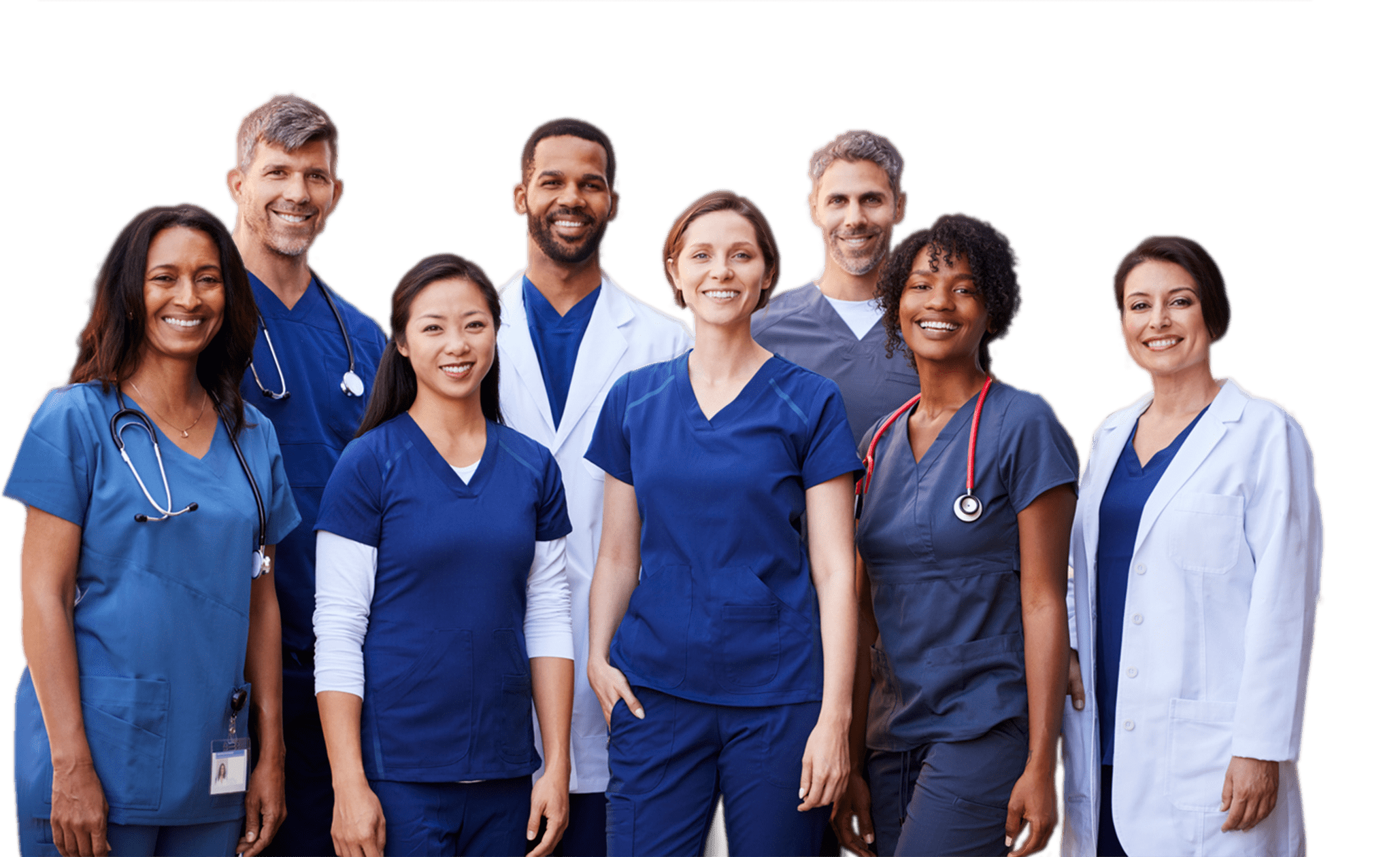 Group of nurses smiling