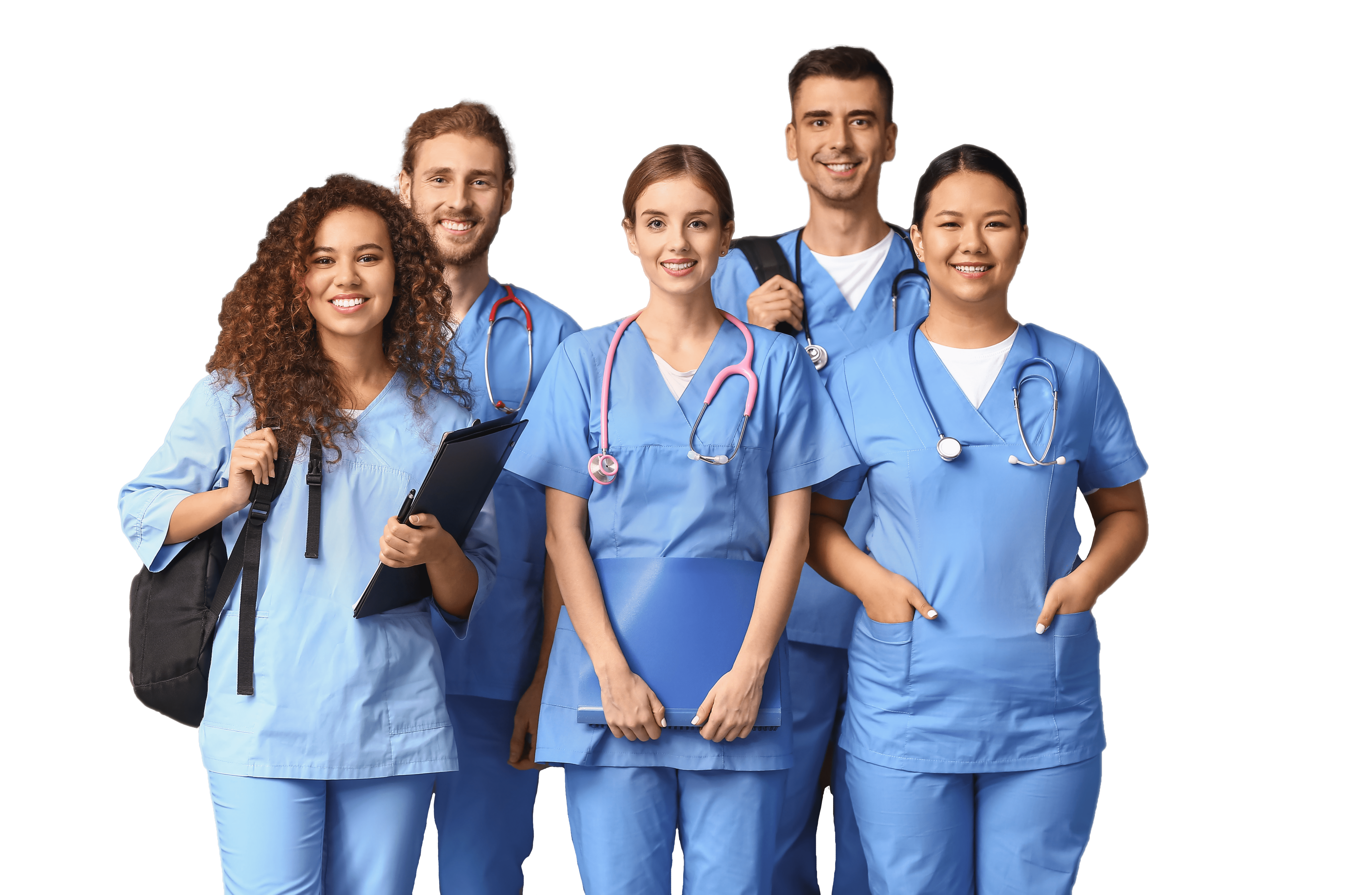 Group of smiling nurses